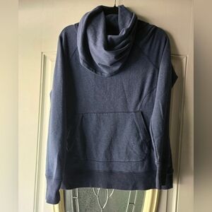 L.L. Bean Misses Navy Blue Cowl Neck Sweater~ Size Medium